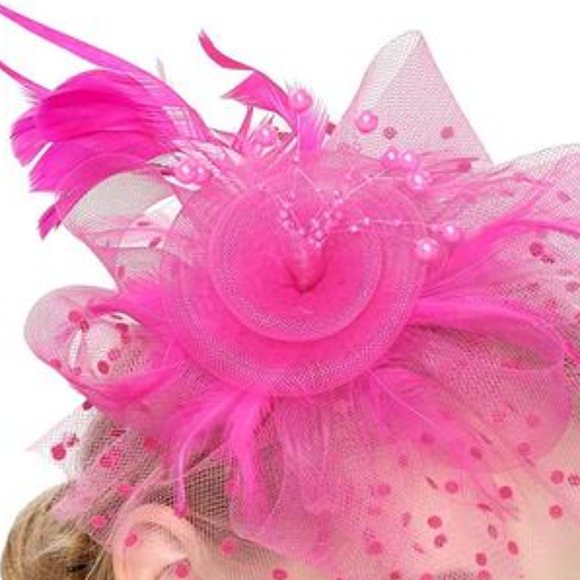 Fascinators Hat for Women Tea Party Headband Kentucky Derby Wedding Flower main image 3